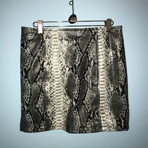 Asos snakeskin mini skirt